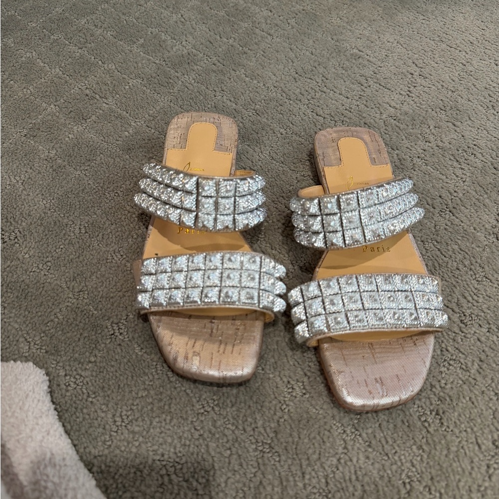 Elegant Silver Women's Sandals